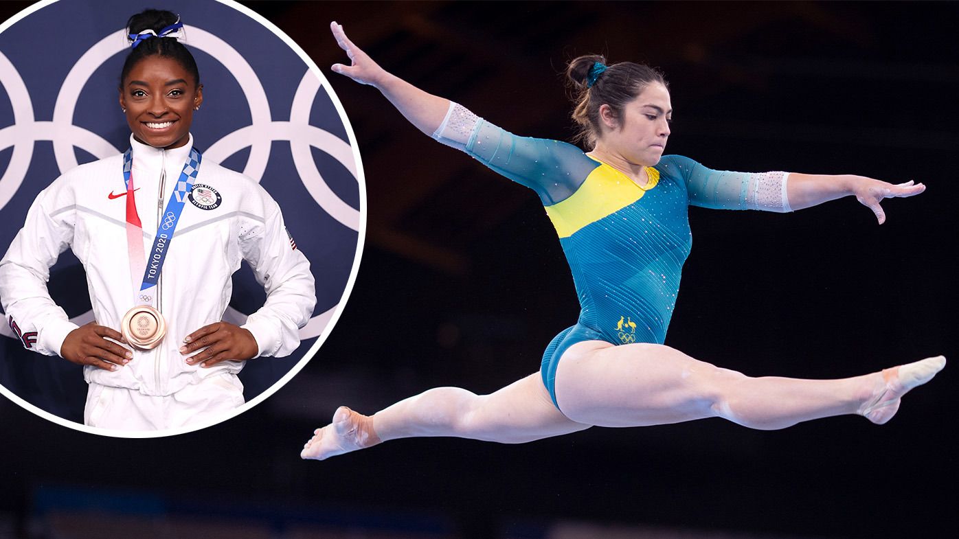 EXCLUSIVE: Aussie gymnast Georgia Godwin's nod to Simone Biles after joining megastar's revered company