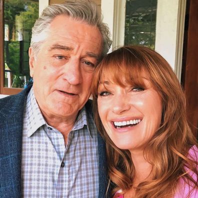 Robert de Niro and Jane Seymour on the set for War With Grandpa.