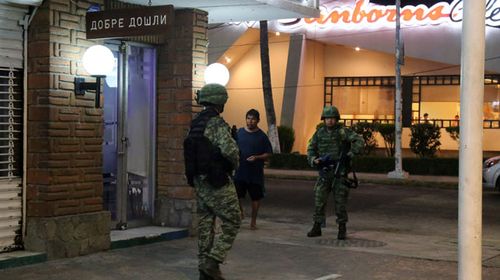 A group of armed men attacked the Hotel Alba Suites hotel in the city. (Photo: EPA)