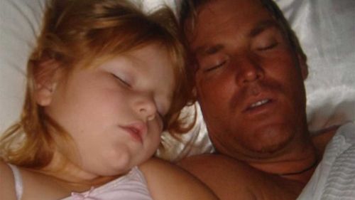 Summer Warne has posted a series of photos of her with her father Shane.