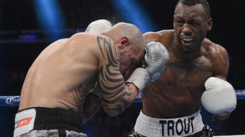 Austin Trout (right). (AAP)