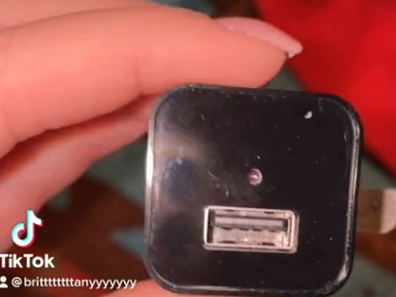 The alleged recording device Brittany Walsh claimed to have found in her Airbnb bathroom.