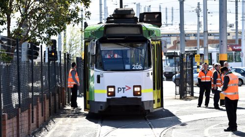 The woman was allegedly raped after being assaulted on a Collins Street tram. (AAP file image)