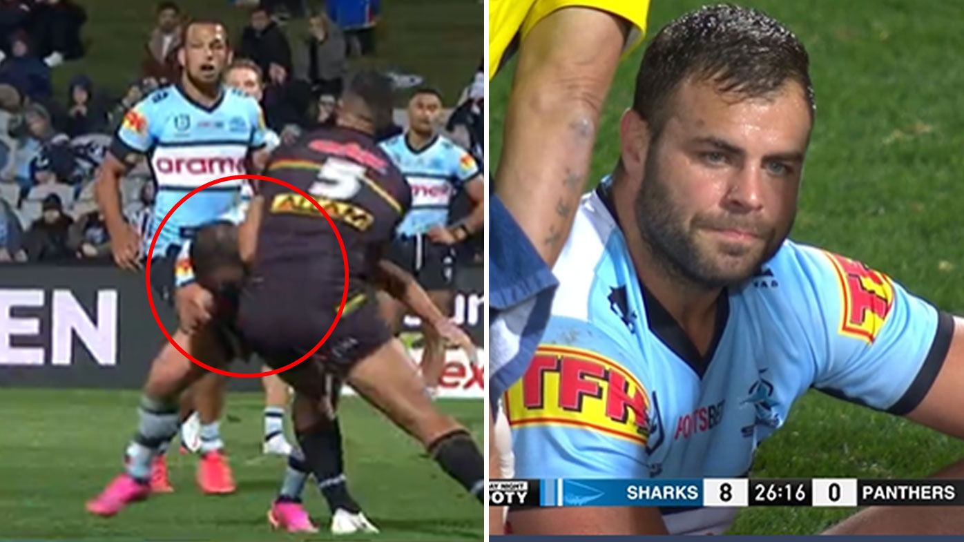 Fresh concerns as Cronulla captain Wade Graham suffers fourth head knock and hyperextends knee