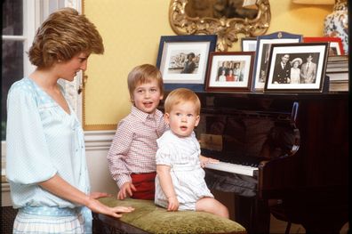 Prince William, Prince Harry, Princess Diana