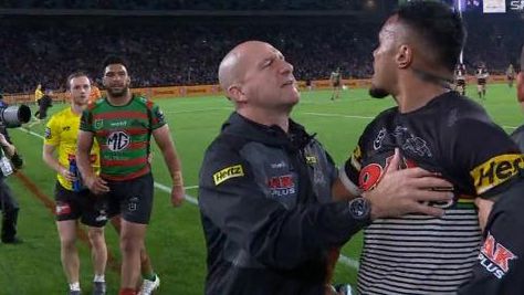 'Absolutely careless' Taane Milne hit sparks sideline scuffle as Panther fires up
