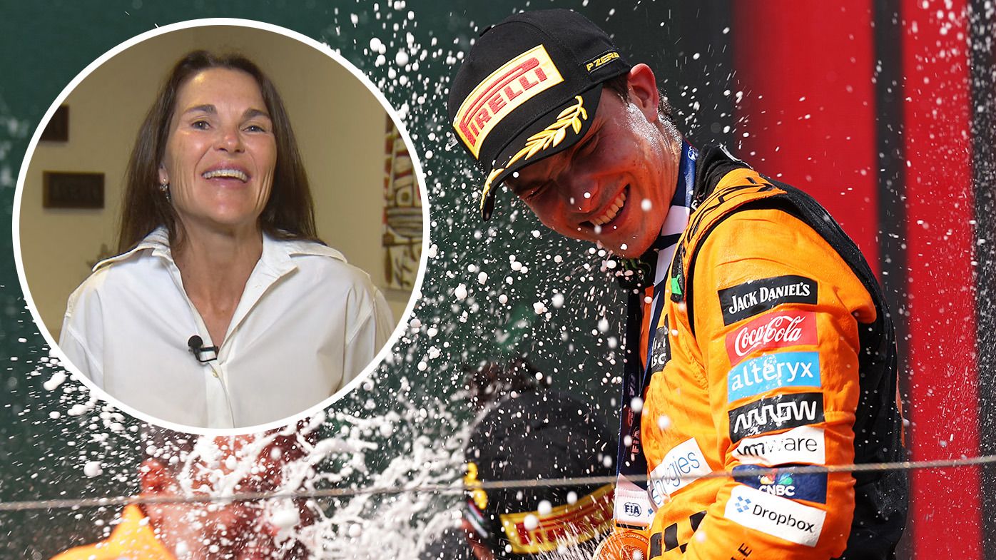 Oscar Piastri&#x27;s mum Nicole made a sly dig at her son after he won his maiden F1 grand prix in Hungary.