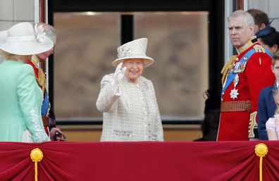 Queen Elizabeth royal family Trooping the Colour