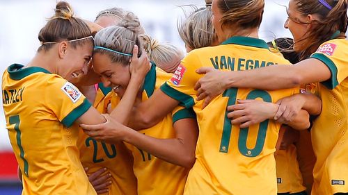WE DID IT: The Matildas have managed a draw against Sweden. (AAP)