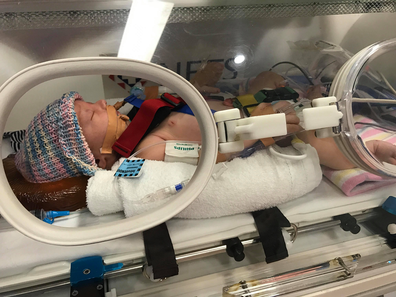 Joey was in NICU for three weeks.