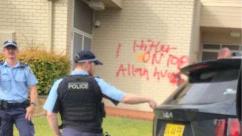 Another synagogue has been graffitied with nazi symbols in Sydney's south-west. 