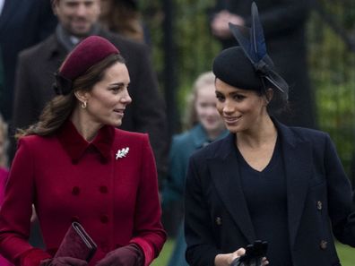 Kate and Meghan walking together