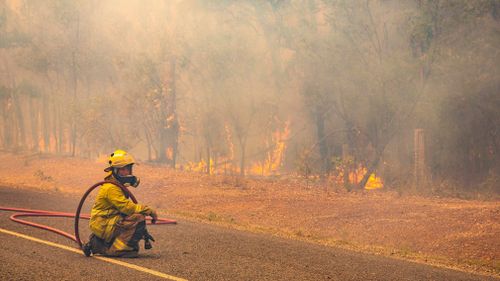 The Winfield bushfire remains at a 'Watch and Act' warning level, despite it having burned through more than 22,000 hectares of land.