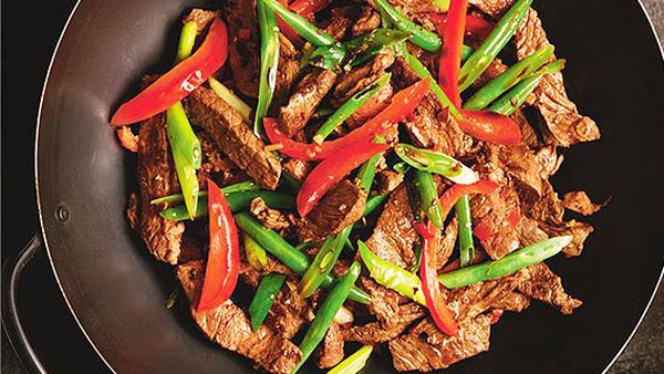 Beef and lemongrass stir-fry