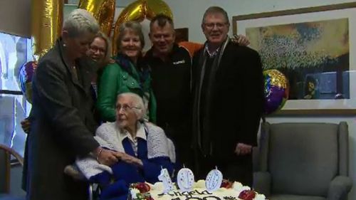 Sister Angela with her family. (9NEWS)