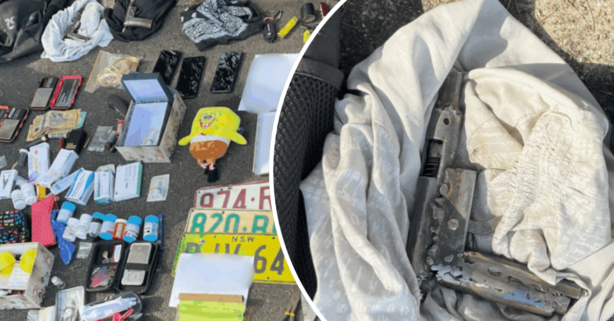 Two people arrested in prison car park with alleged homemade guns