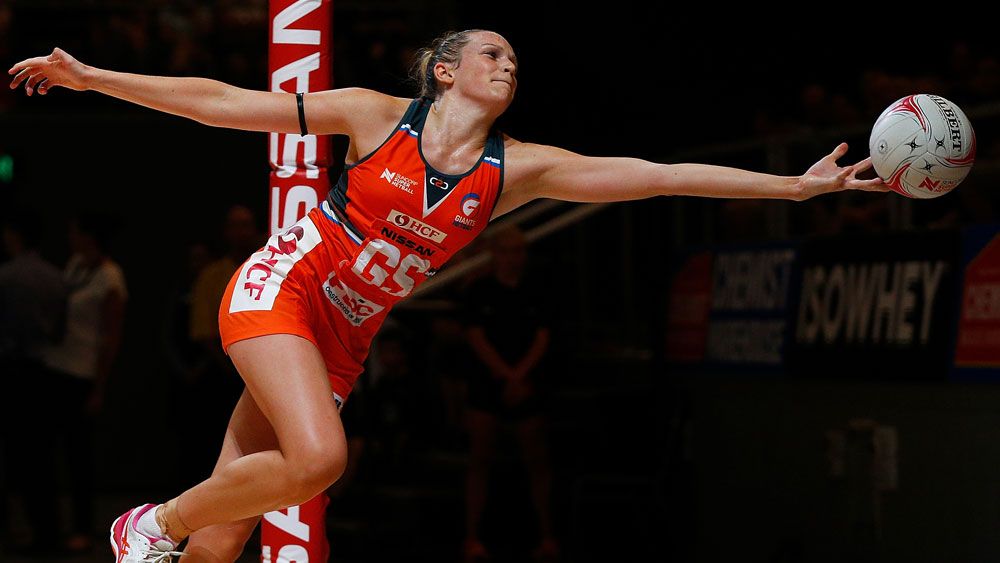 Jo Harten starred for the Netball Giants in their win over Collingwood. (Getty Images)