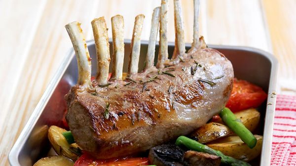 Maple rosemary rack of lamb