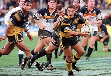 When was Super Rugby's first season as a professional code of football?