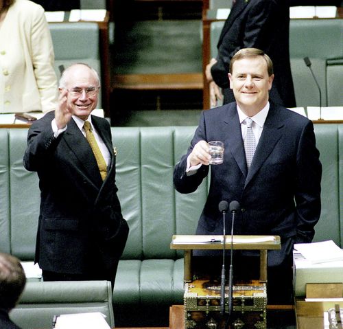 John Howard and his treasurer Peter Costello made changes to the dividend system in 2000. (AAP)