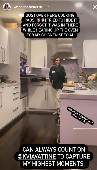 Katharine McPhee Foster accidentally bakes son's iPad in oven