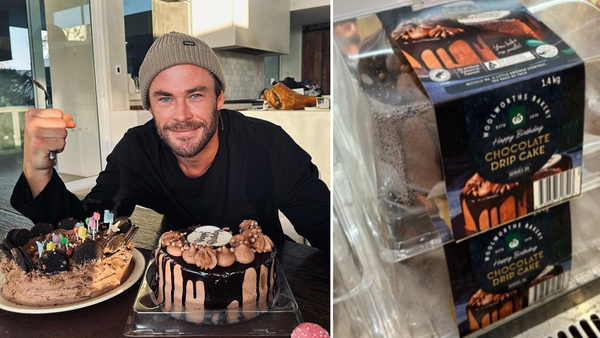 Chris Hemsworth celebrates birthday with Woolworths cake