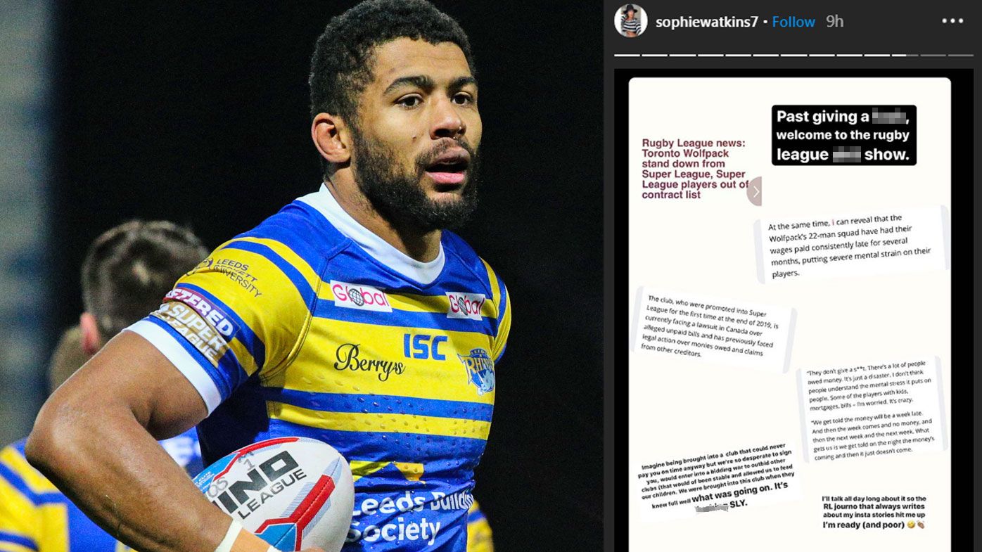 'Welcome to the rugby league s--t show': Wolfpack star's wife nails 'disaster' club