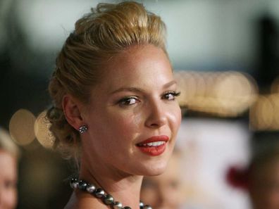 Katherine Heigl on the red carpet for 27 Dresses.