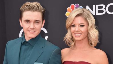 Jesse McCartney and Katie Peterson in 2018.