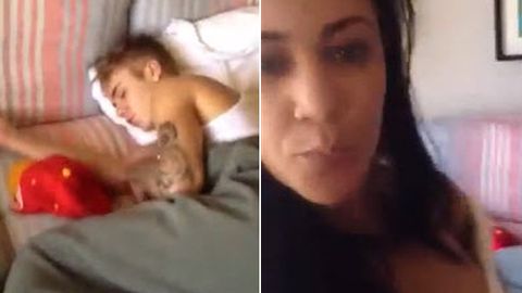 Creepy video! Girl films Justin Bieber in bed … is this the Brazilian prostitute?