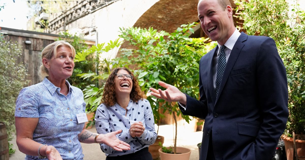Prince William apologises for 'hoarse voice' at royal engagement after cheering on England