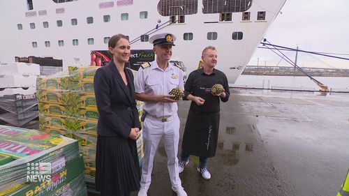 The Pacific Explorer prepares to set sail again.