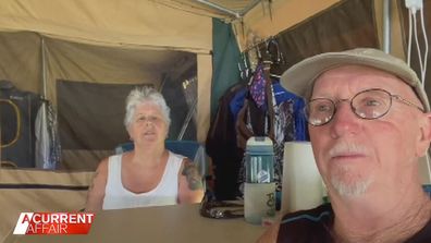 Practically homeless couple finally make it home after Queensland border reopens.