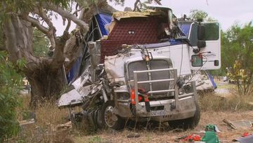 A﻿ man killed in a horror accident at Penola in South Australia on Friday night has become the 18th person to die on the state&#x27;s roads just weeks into 2023.Police were called to the scene at the Riddoch Highway after reports that a truck had veered off the road and crashed into a tree just after 10pm on Friday.