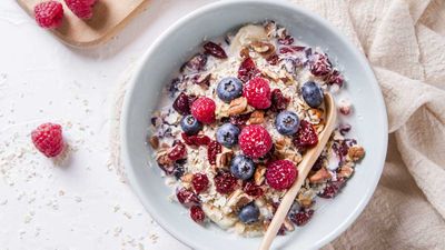 Recipe: <a href="http://kitchen.nine.com.au/2018/02/23/13/14/breakfast-mix-recipe" target="_top">Cranberry breakfast mix</a>