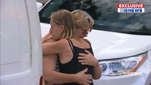 The boys' mother Tamika Frid drove from Dalby through the night to reach Brisbane. (9NEWS)