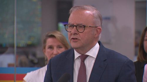 Addressing the media from Victoria's State Control Centre, Albanese announced the funds would bring the Commonwealth‑State Disaster Recovery Funding Arrangements to $329 million.