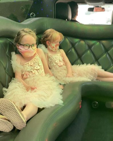 Lily Allen shares photos of daughters Ethel and Marnie taken at her Las Vegas wedding in September 2020. 