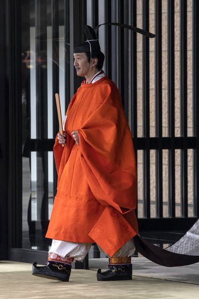 Crown Prince Fumihito leaves the Imperial Palace after being formally declared first in line to the Chrysanthemum Throne during a ceremony in which Emperor Naruhito proclaimed his younger brother crown prince to the people of Japan on November 8, 2020 in Tokyo, Japan. 