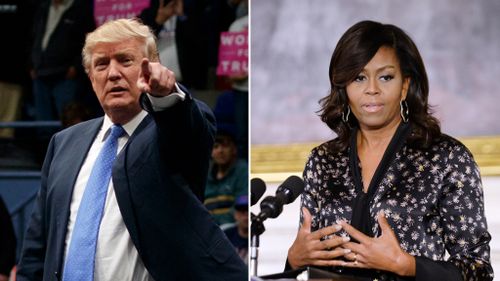 Donald Trump, and Michelle Obama. (AAP file images)