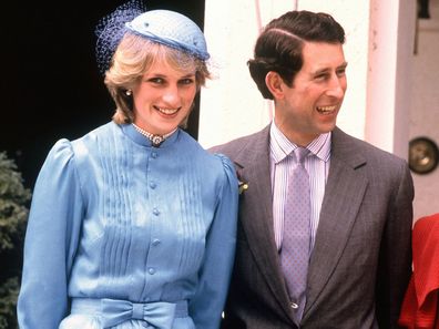 Prince Charles and Princess Diana at Government House, Canberra in 1983.