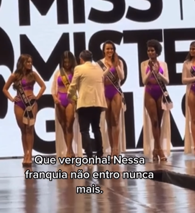 Ana Livia Diniz beauty pageant contestant mistake