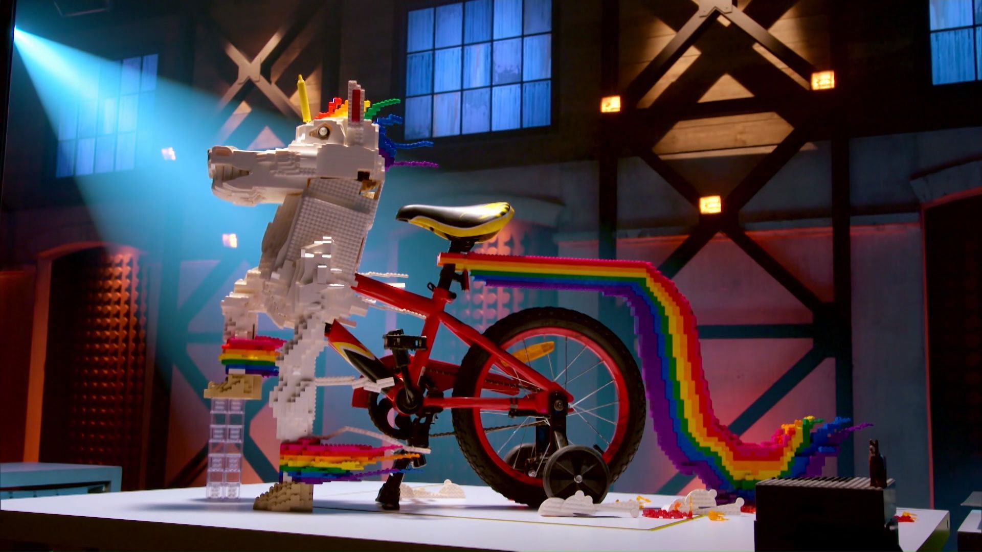 Bilsy and Kale transform a bike into a unicorn: Lego Masters Season 1,  Short Video