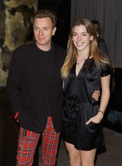 Ewan McGregor and daughter Clara attend The Cinema Society with Ketel One and Robb Report host a screening of Sony Pictures Classics' "Miles Ahead" after party at The Blond at 11 Howard Hotel on March 23, 2016 in New York City.