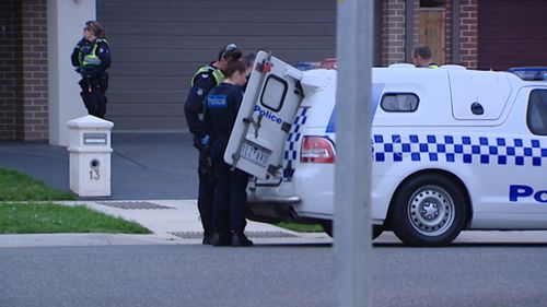 Police arrested a woman at a Clyde North home last night after a man was stabbed in an altercation.