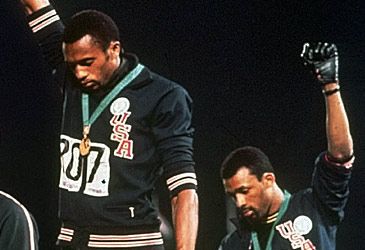 Which Australian shared the podium with the 1968 Olympics Black Power saluters?