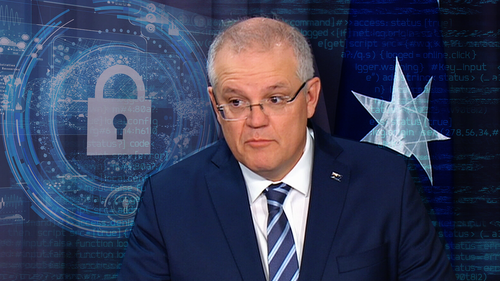 Scott Morrison said a state actor is responsible for a cyber attack on Australia.