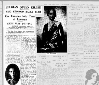 Queen Astrid  The Courier-Mail (Brisbane, Qld. : 1933 - 1954)