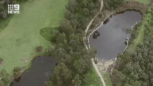 A body was found in the lake.