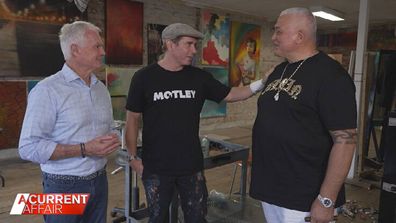 A Current Affair reporter Martin King spoke to artist Vincent Fantauzzo and Mick Gatto.